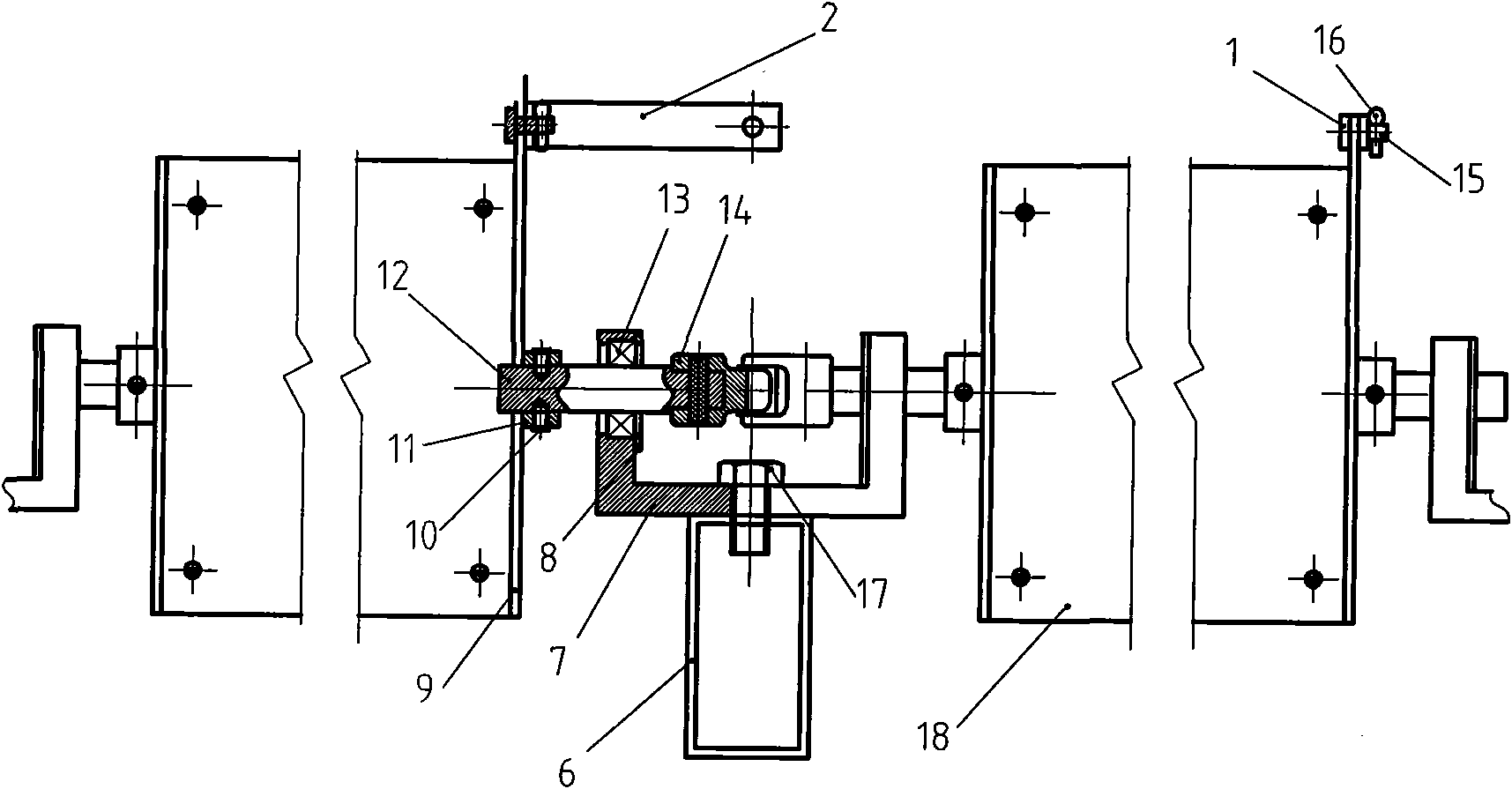 Horizontal sunshade device with adjustable louver