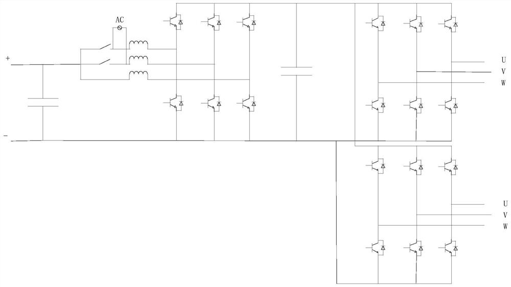 An integrated packaging structure for dual motor controllers