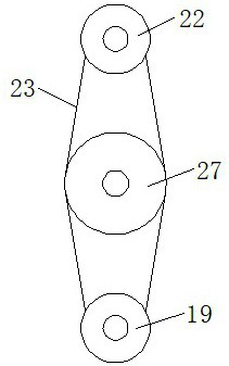 Brushing device based on building maintenance