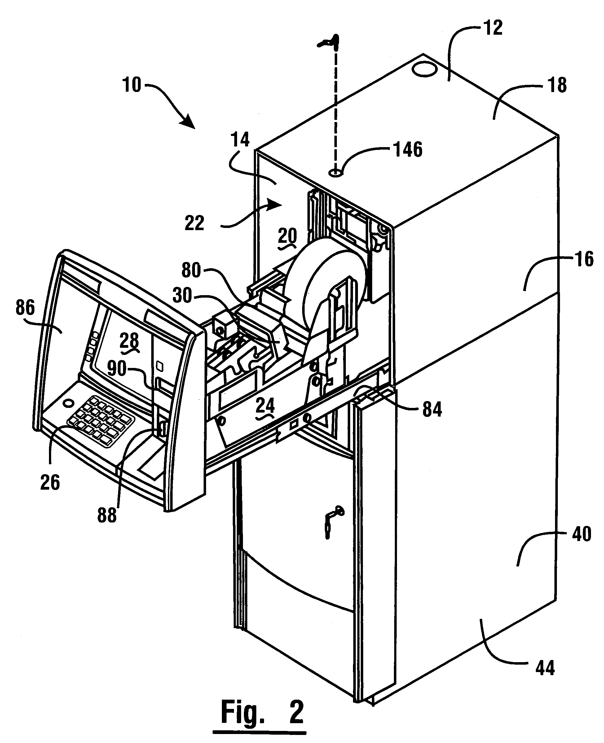 Enclosure for automated banking machine