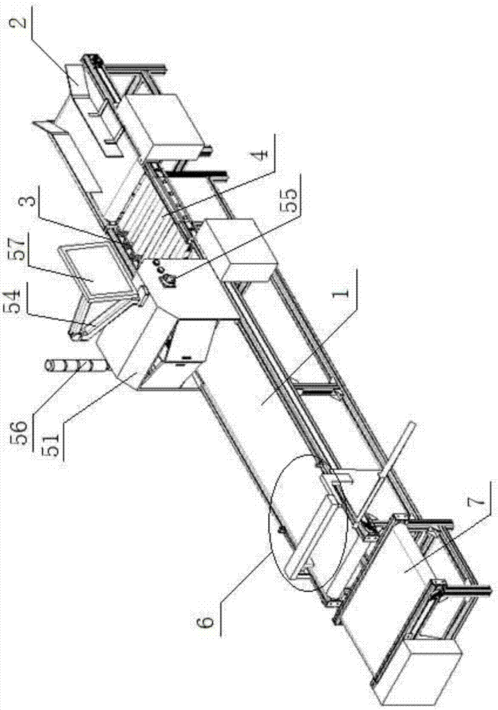 Agricultural material product two-dimensional code automatic scanning in-storage device