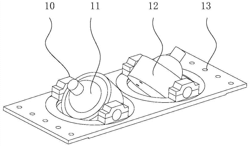 Structural parameter adjustable parallel kinematic table with combined spring-loaded branches