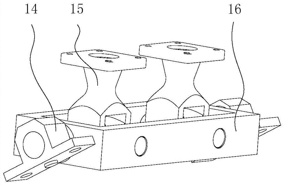 Structural parameter adjustable parallel kinematic table with combined spring-loaded branches