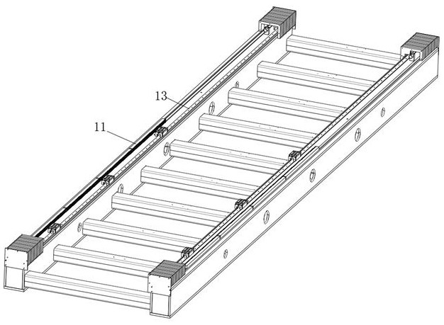 Grinding device for corrugated steel web steel box girder partition plate