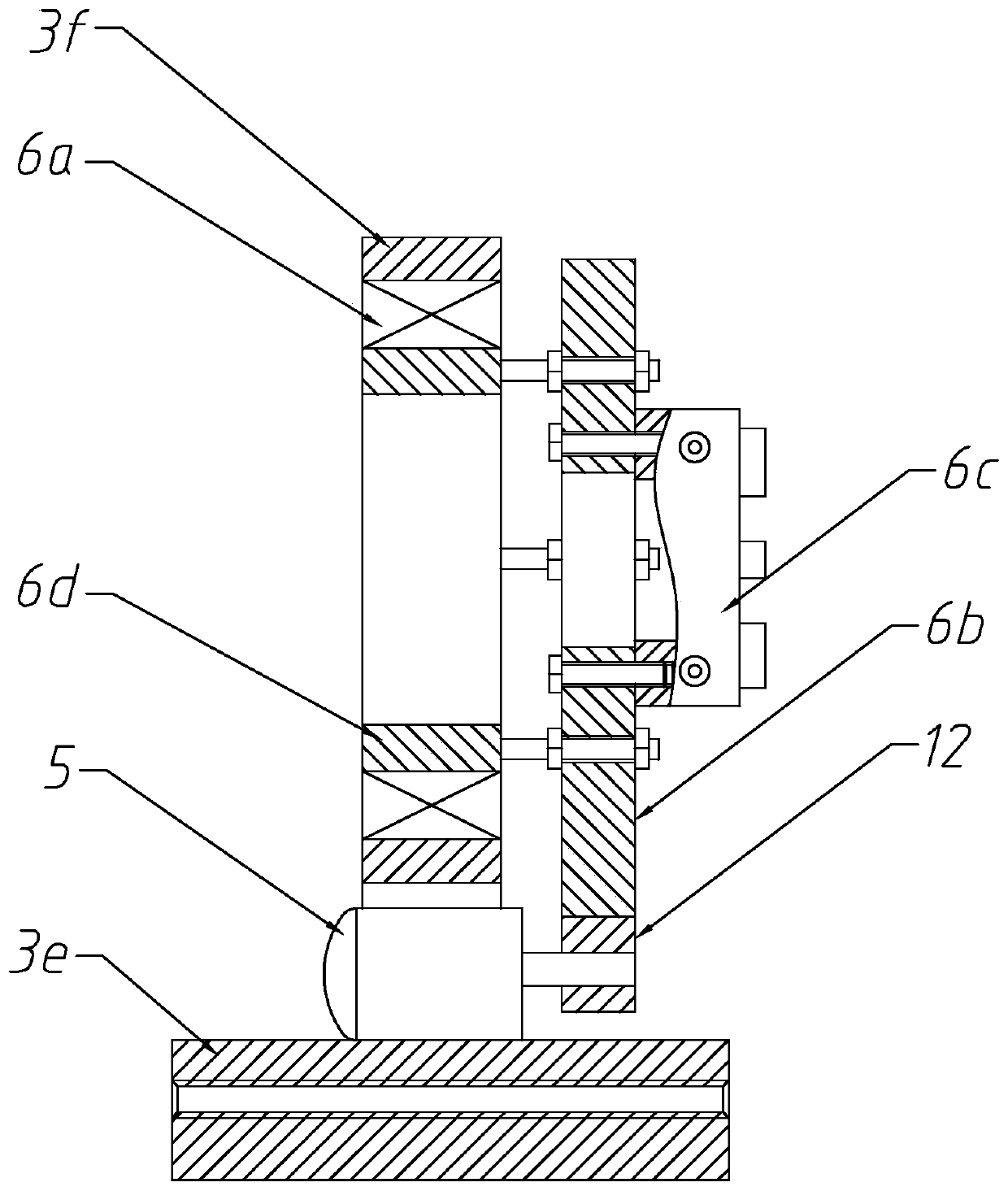 Welding pipe groove grinding device