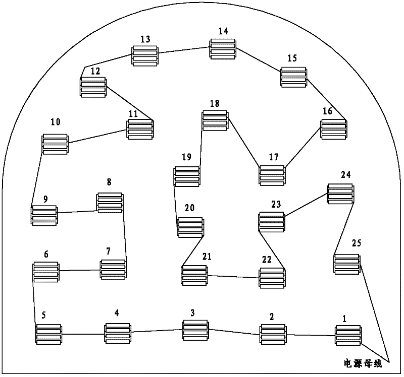 One-time blasting method for large section of rock roadway