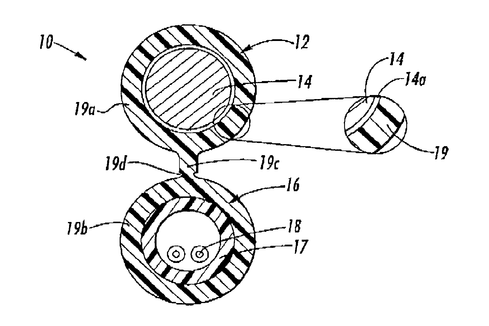 Fiber optic cable having a strength member