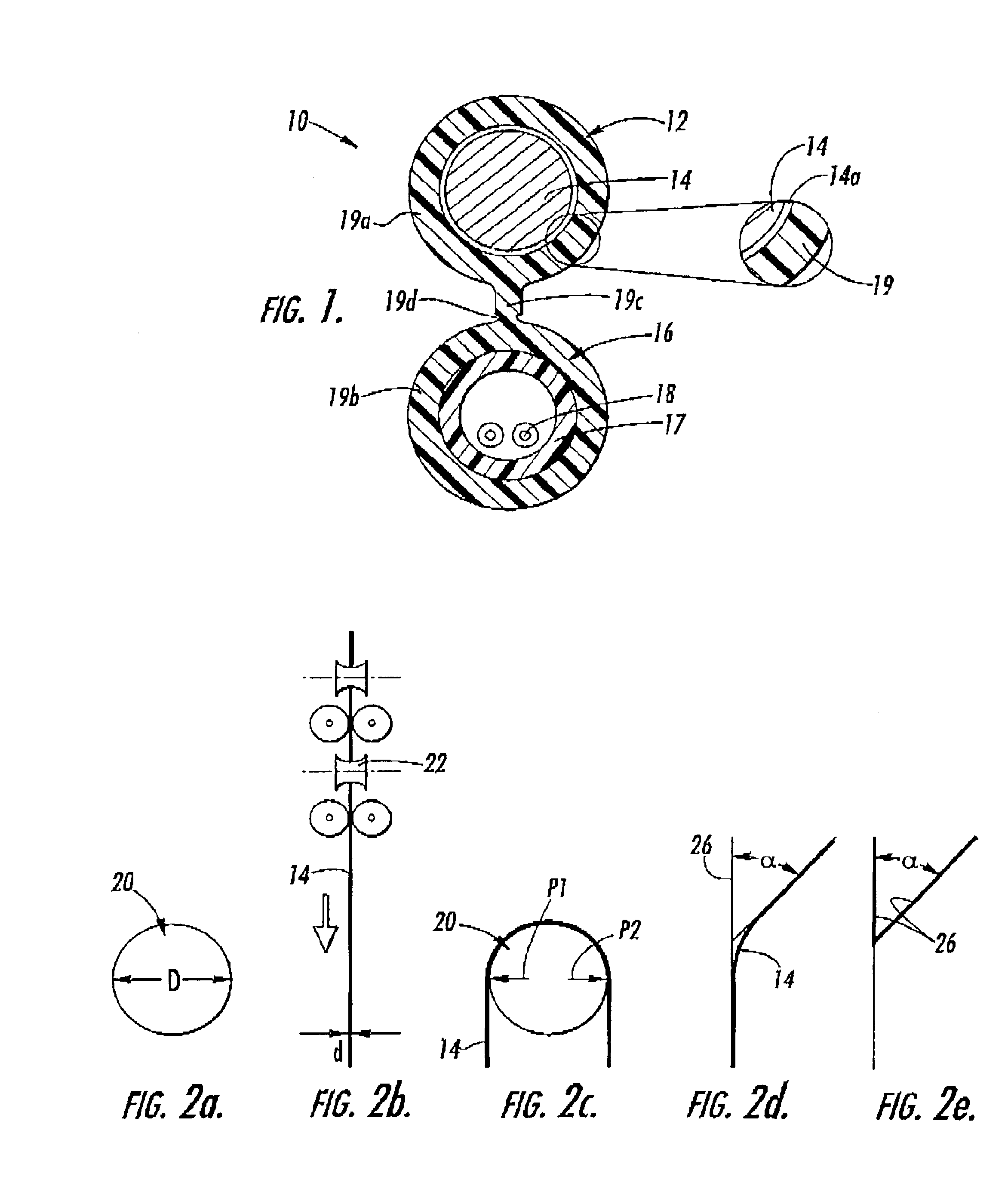 Fiber optic cable having a strength member