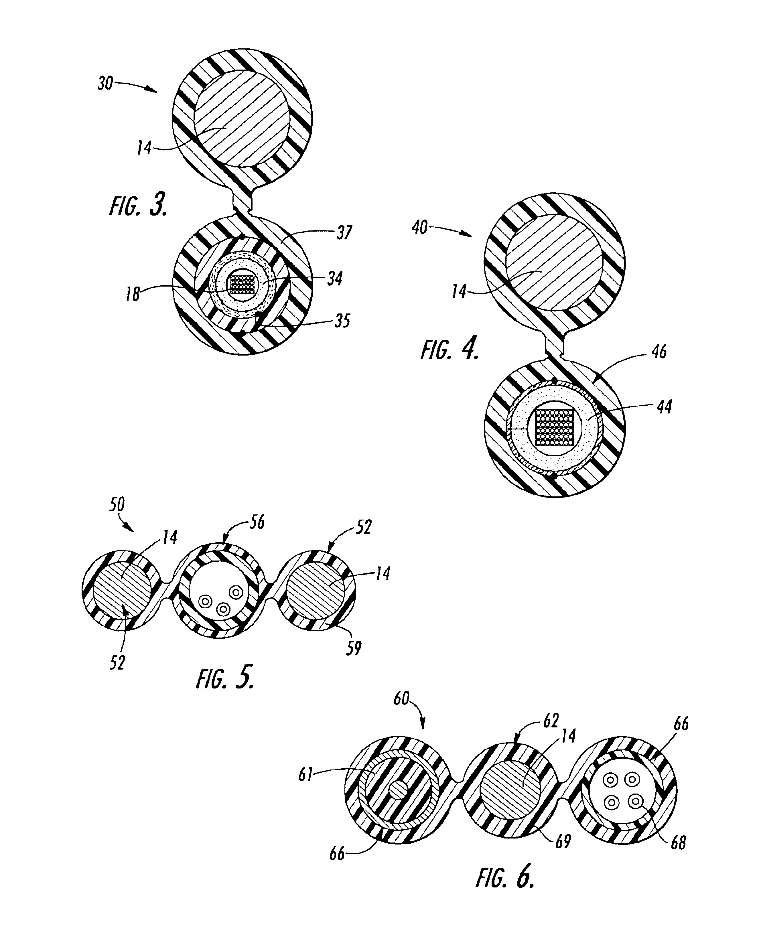 Fiber optic cable having a strength member