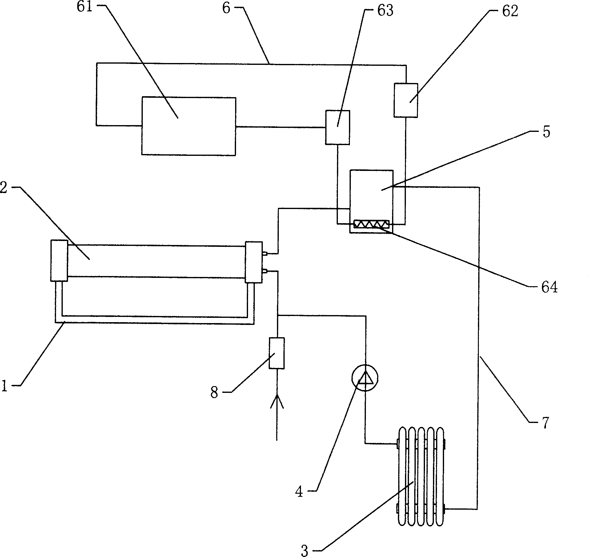 Solar energy heat pump heating apparatus