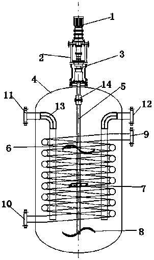 Anti-scaling sufficient mixing reaction kettle capable of continuously reacting