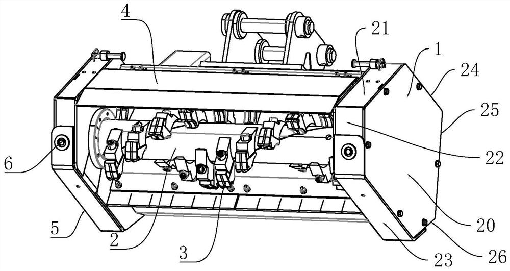 Cutting roller of land clearance machine