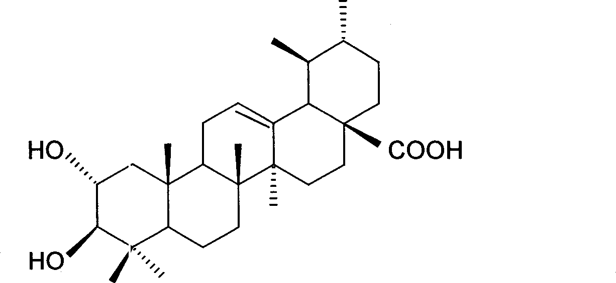 Method for separating and preparing corosolicacid in loquat leaf