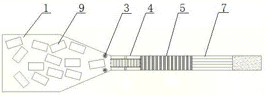 The device and its application of using sewage to pretreat straw bales before fermentation