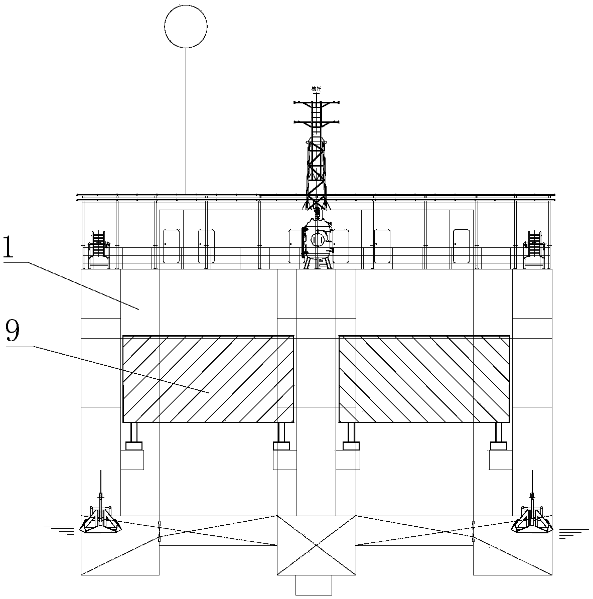 Offshore floating integrated facility platform powered by green energy