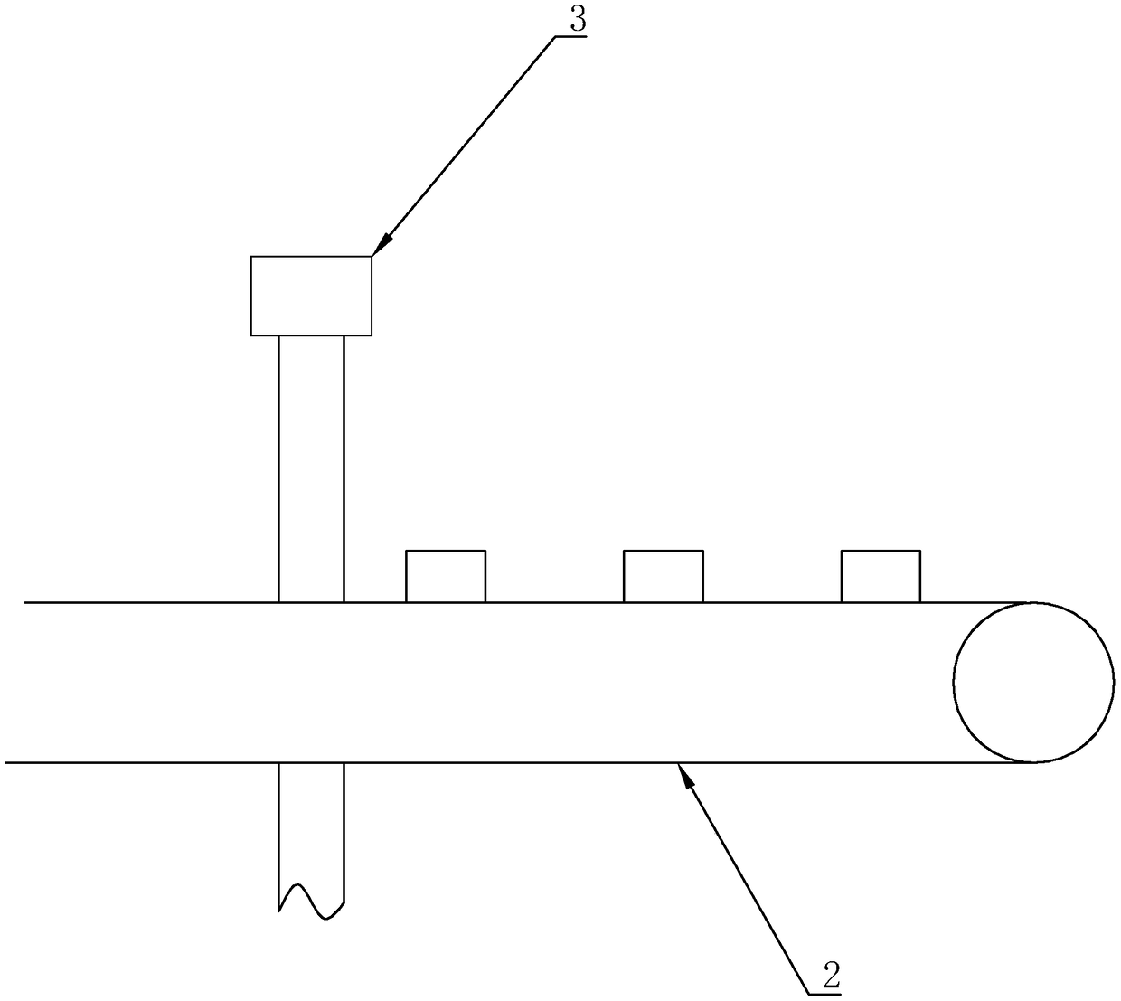 Conveying device used for industrial robot to screen products