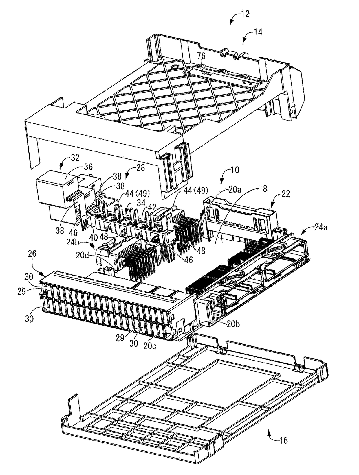 Circuit structure using printed-circuit board