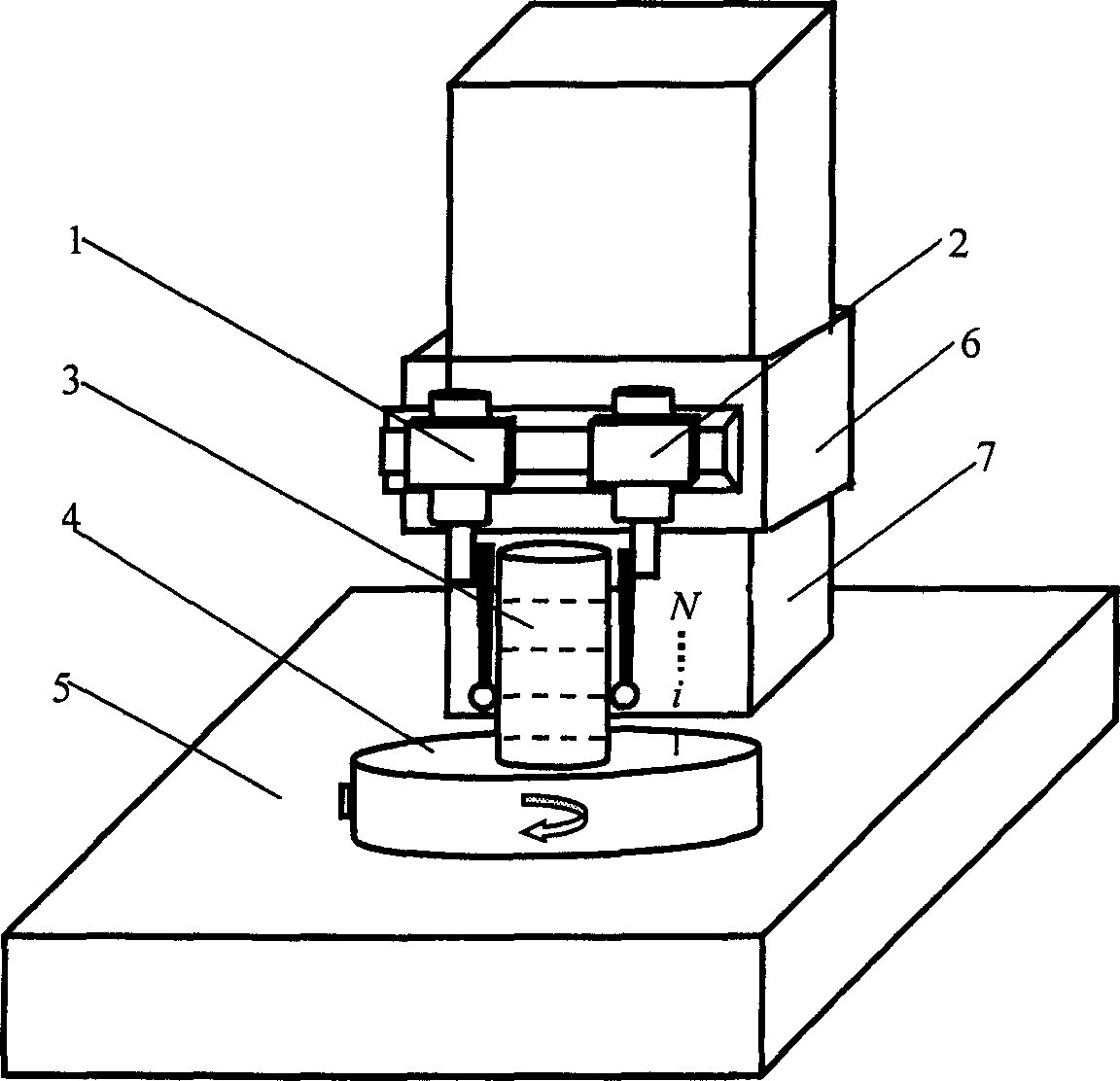 Cylindricity measuring method and device for separating reference errors of cylindricity instrument