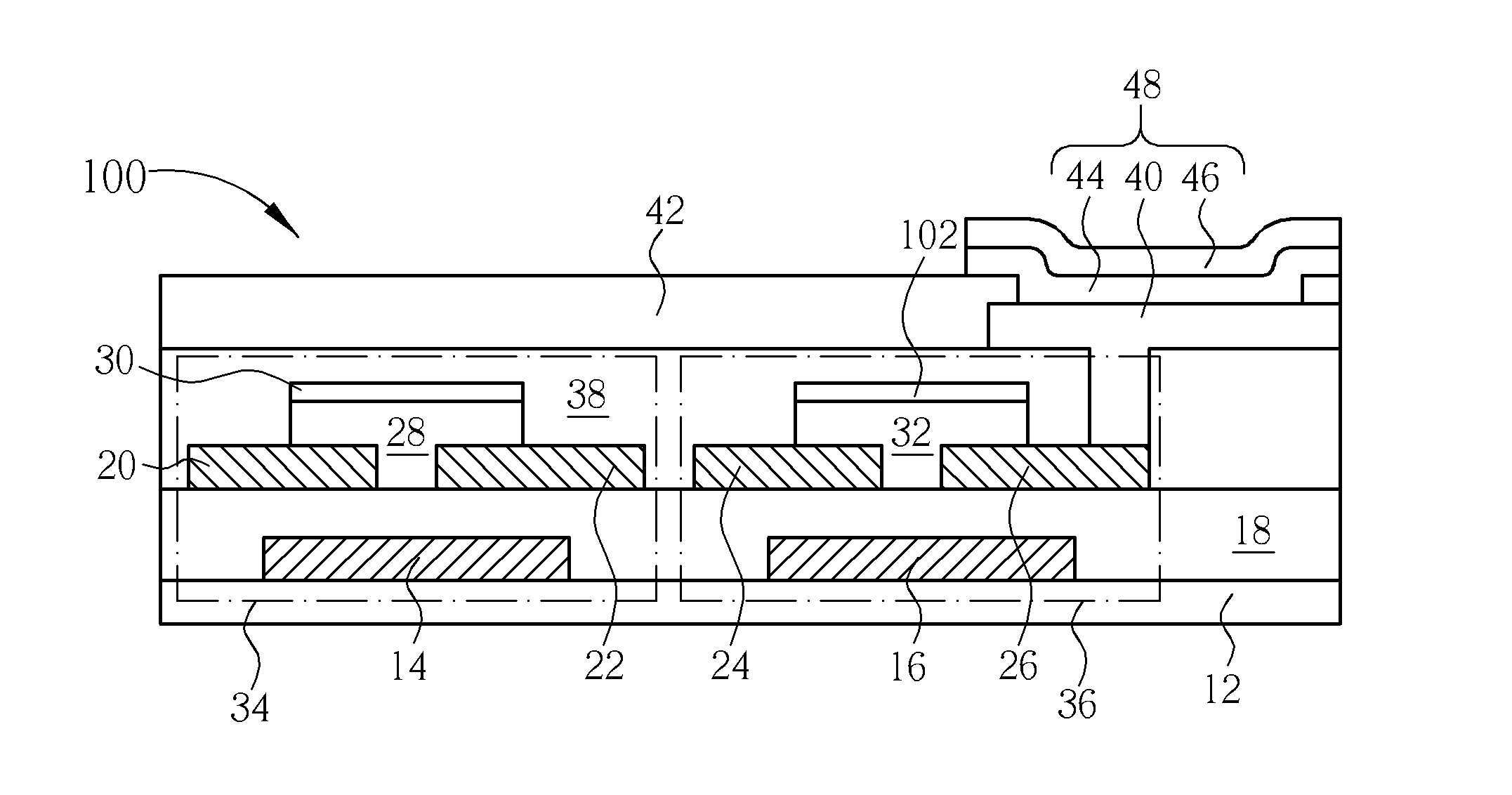 Pixel structure of organic light emitting diode display and manufacturing method thereof