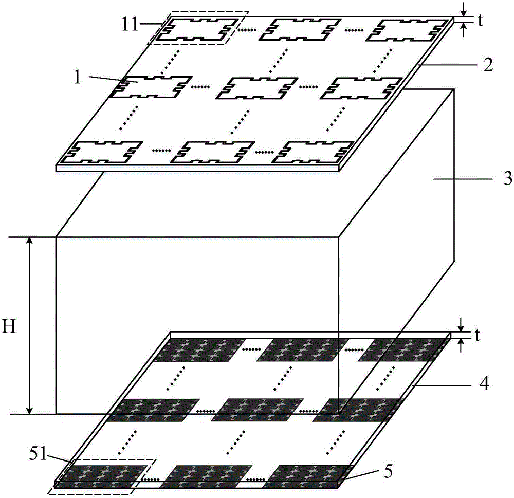 Broadband wave absorbing material with stable polarization