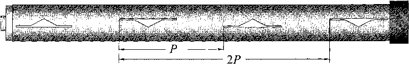 Leakage coaxial cable based on triangular gap and triangular combination gap