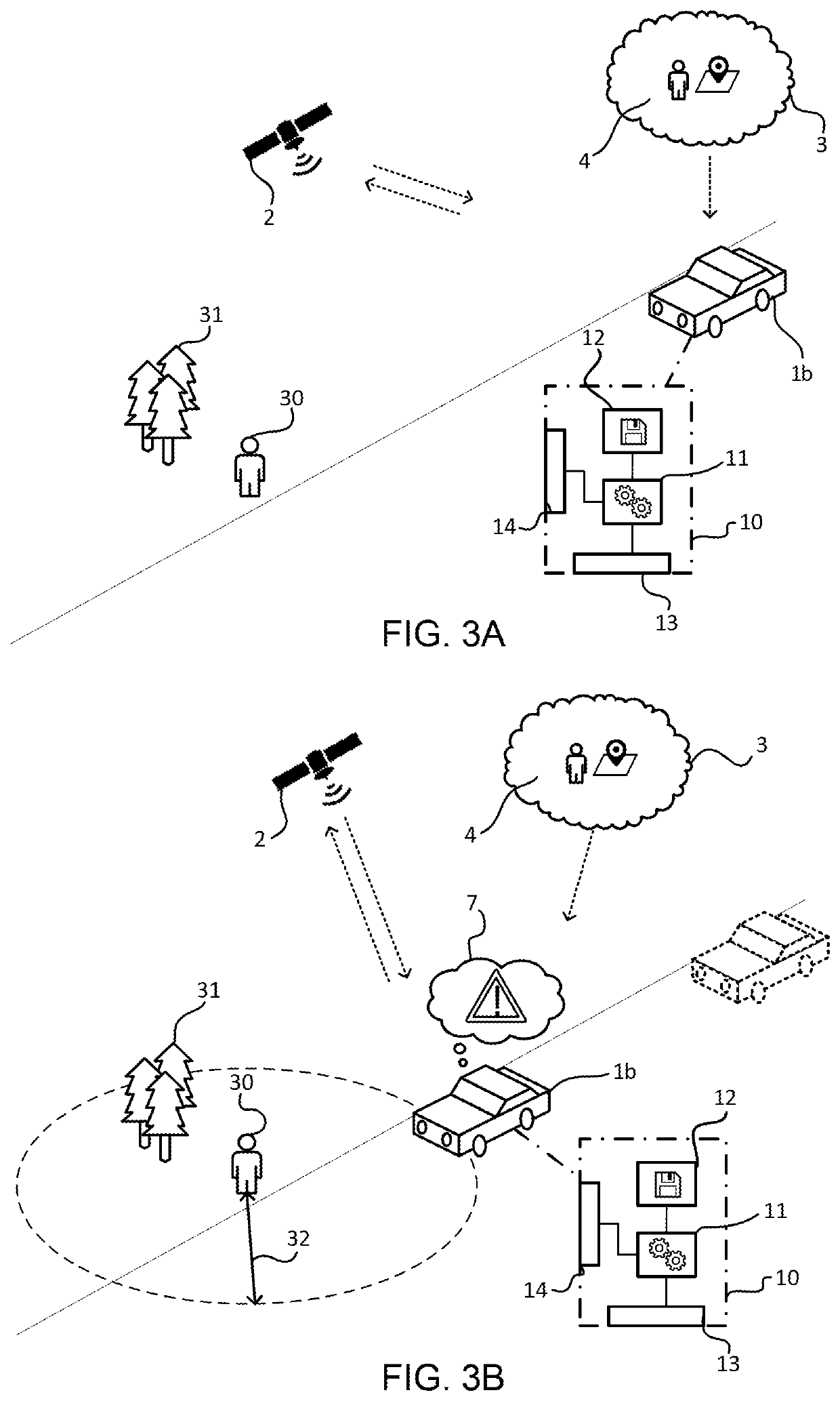 Control of activation threshold for vehicle safety systems