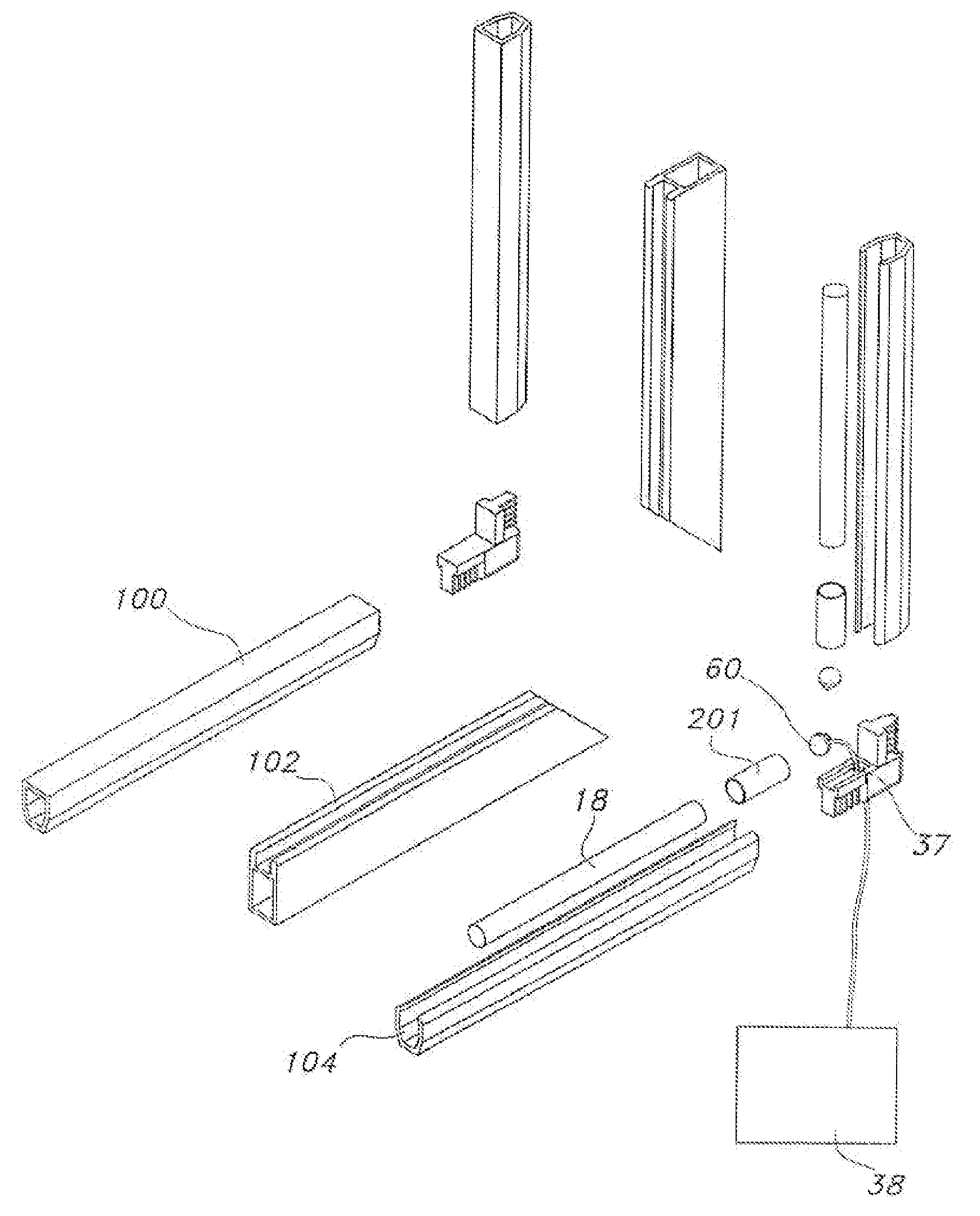 Lighting for insulated glazing assembly