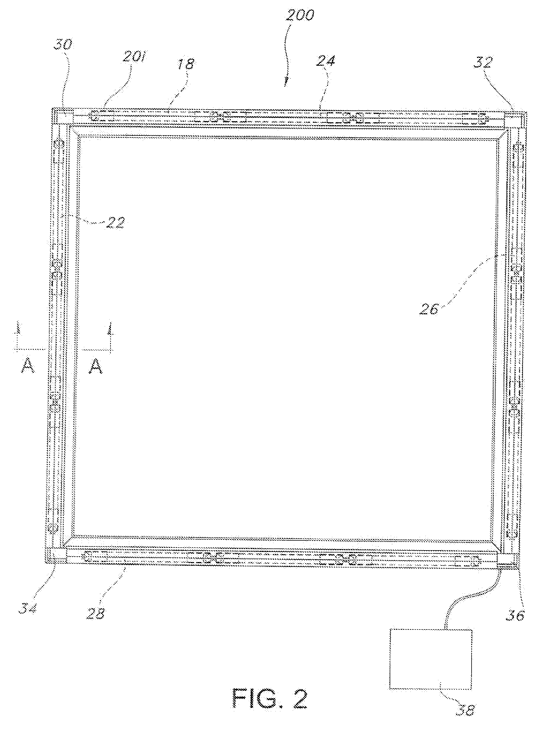 Lighting for insulated glazing assembly