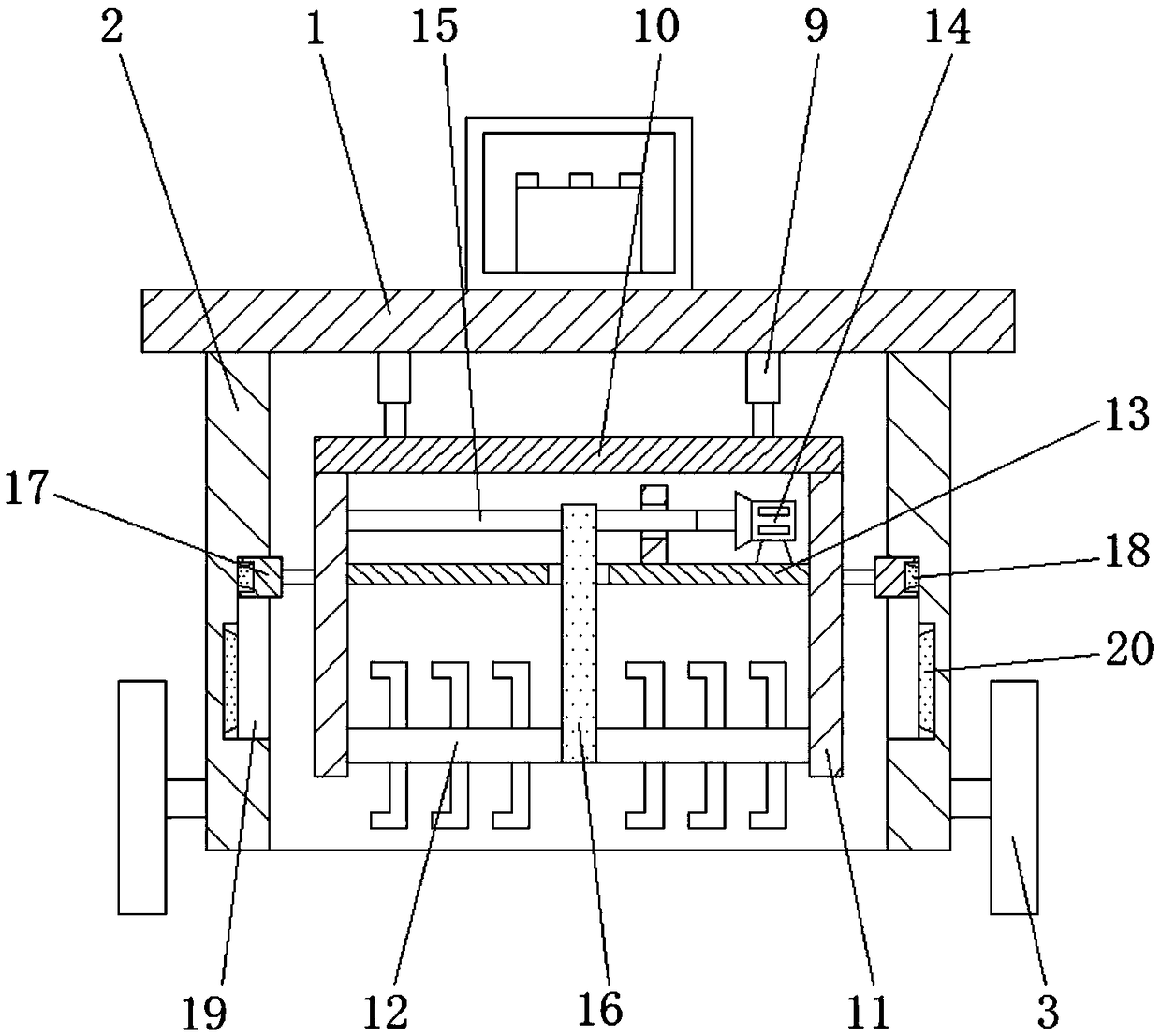 Scarifying device with fertilizing function for seedling planting