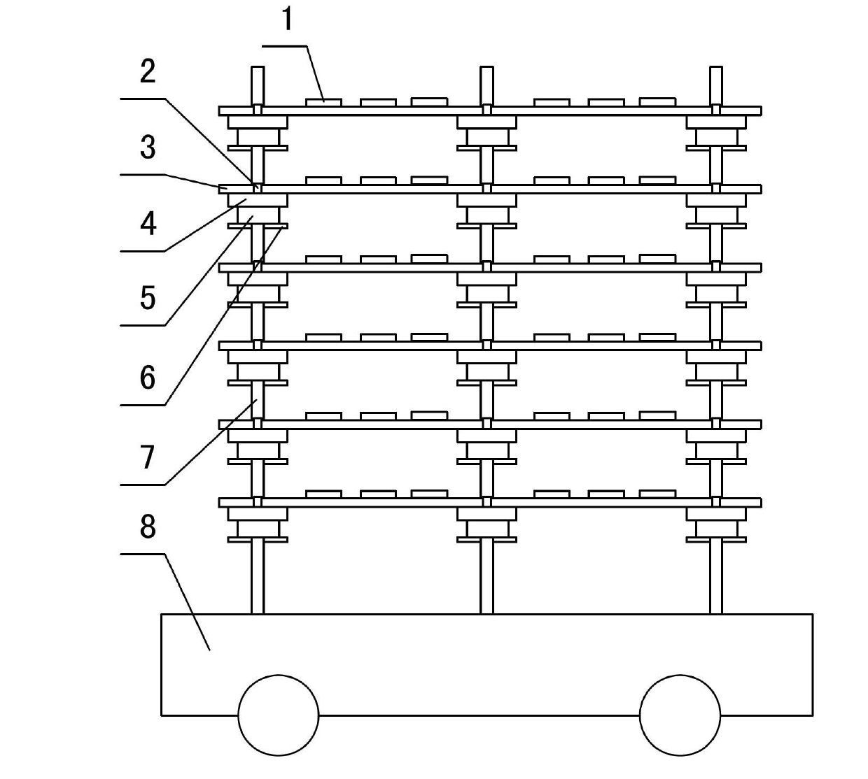 Adjustable kiln car