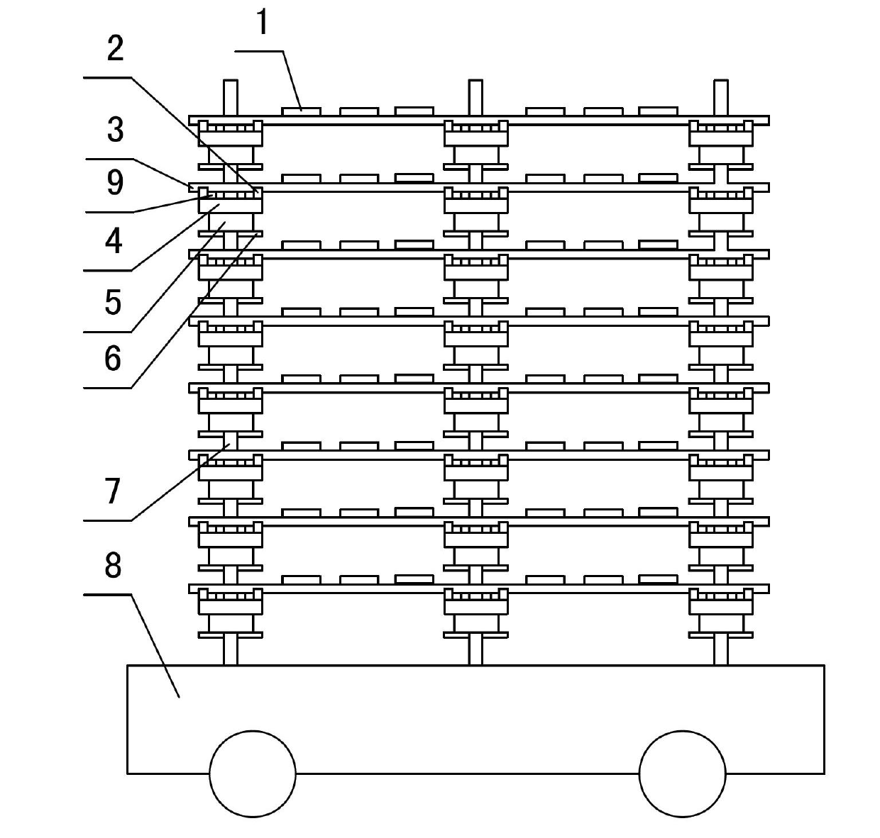 Adjustable kiln car