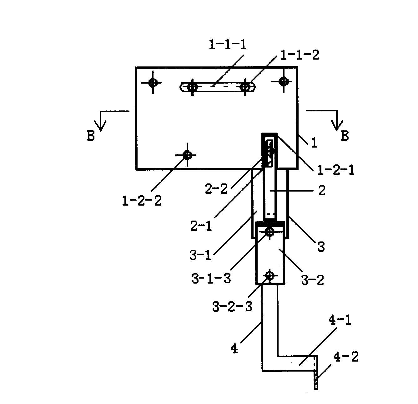 Electromagnetic swing yarn guide needle device used for double-needle-bed warp knitting machine