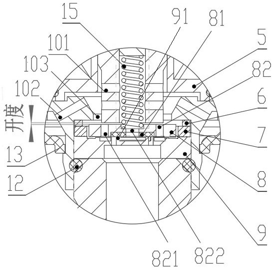 An armature assembly for a small flow miniature solenoid valve