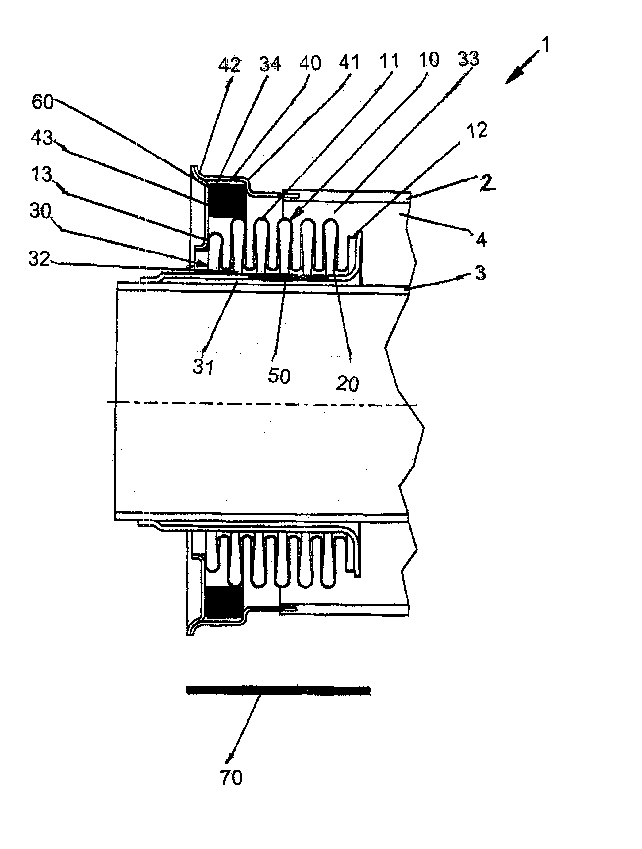 Tubular radiation absorbing device for solar heating applications