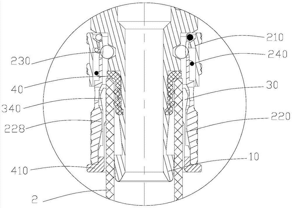 Pipe connection structure and manifold