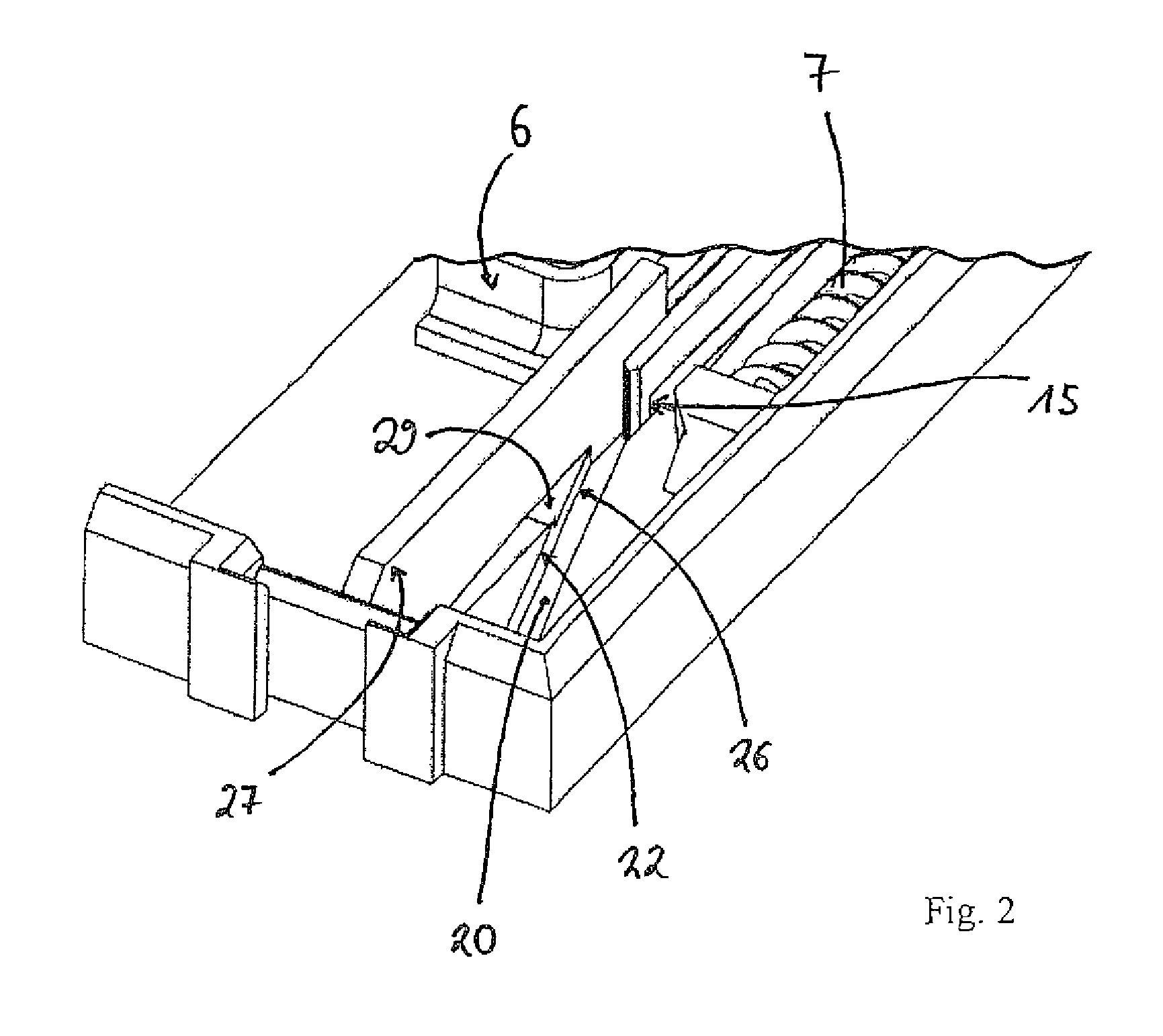 Push-push mechanism, in particular for card readers