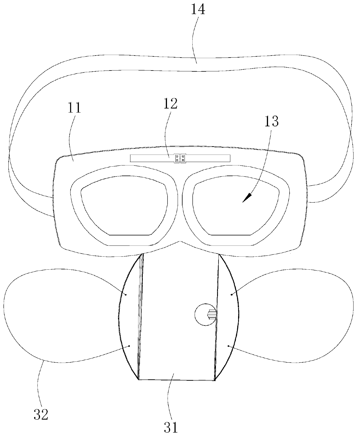 Folding human face protection device