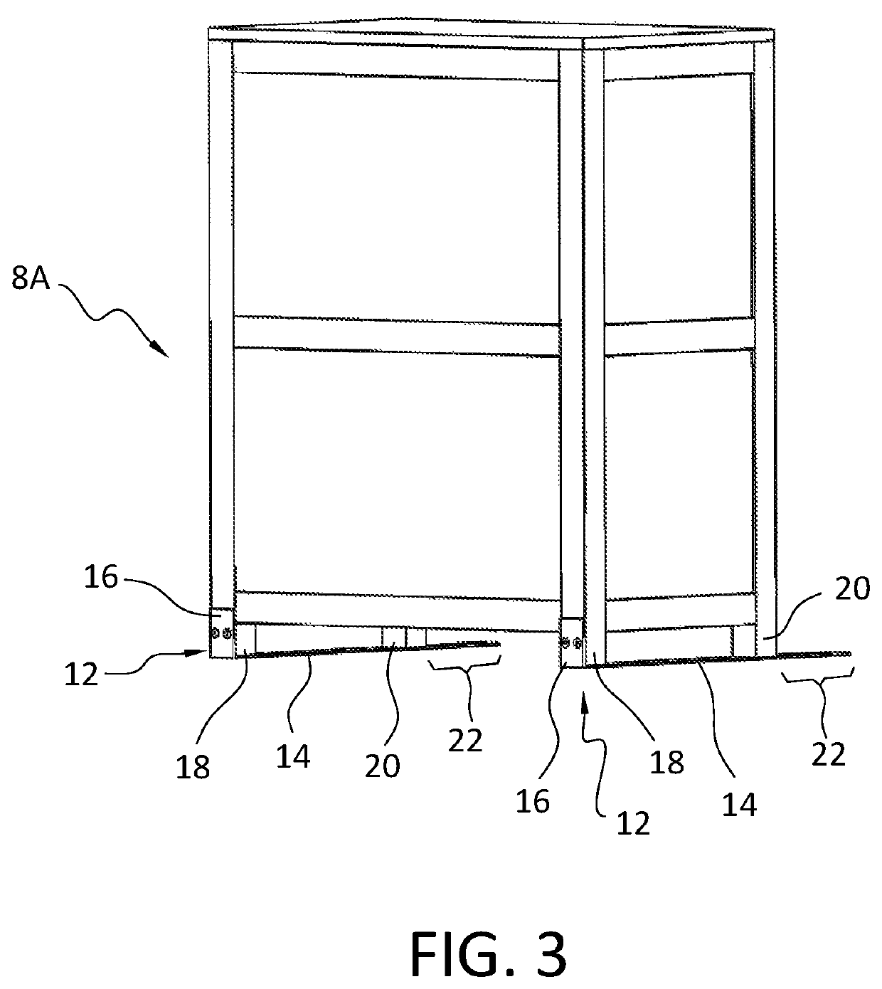 L-shaped furniture anti-tipping mechanisms