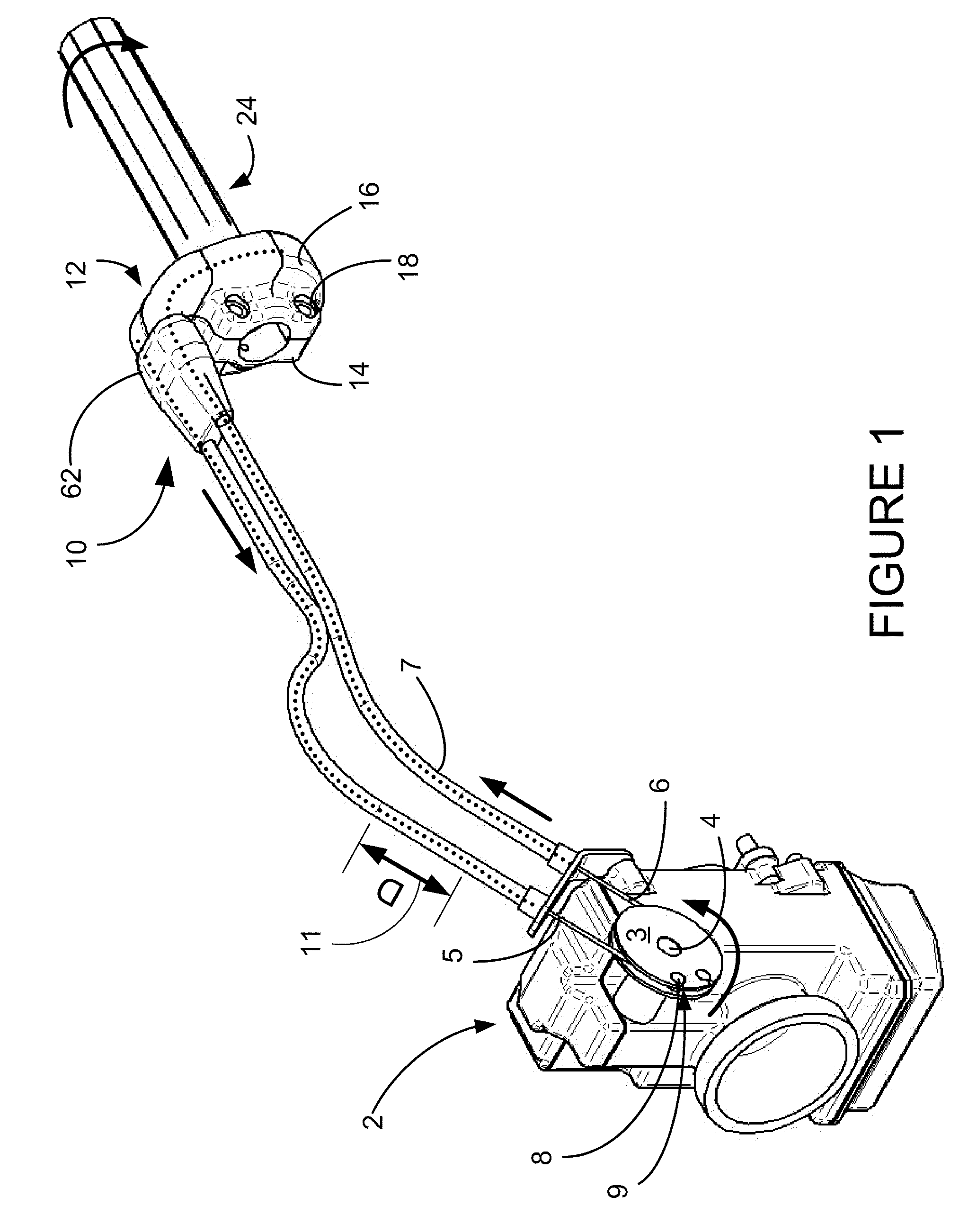 Variable rate push/pull twist throttle