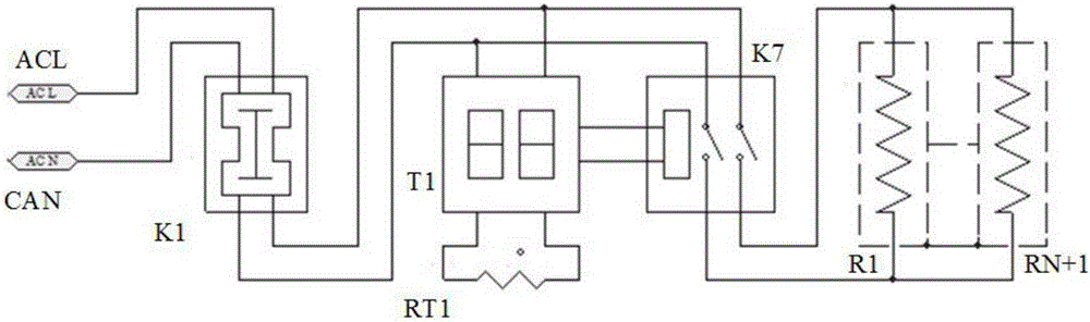 Lamp temperature rise testing device capable of adjusting ambient environment temperature