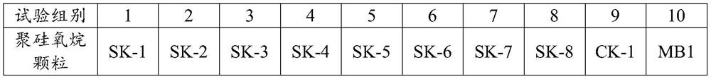 Inorganic-organic carrier polysiloxane particle and preparation method thereof