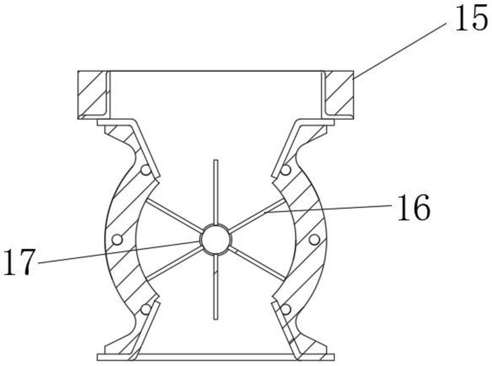 Flue gas treatment device based on atmospheric environmental protection