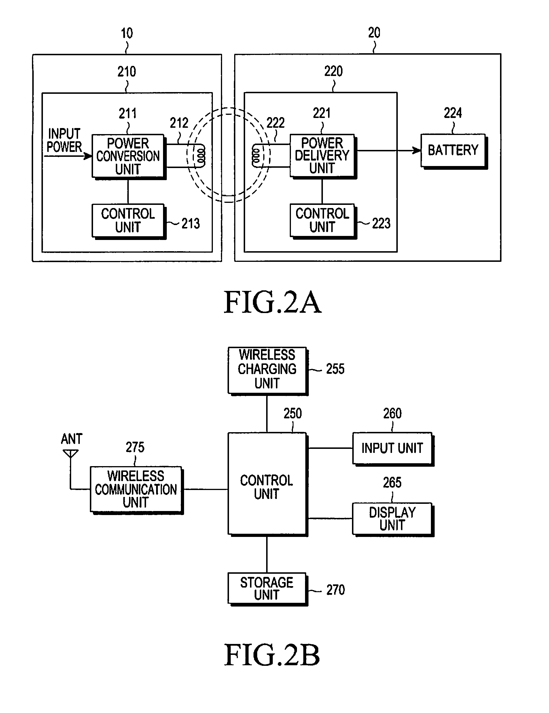 Wireless power charging method and apparatus for electronic device