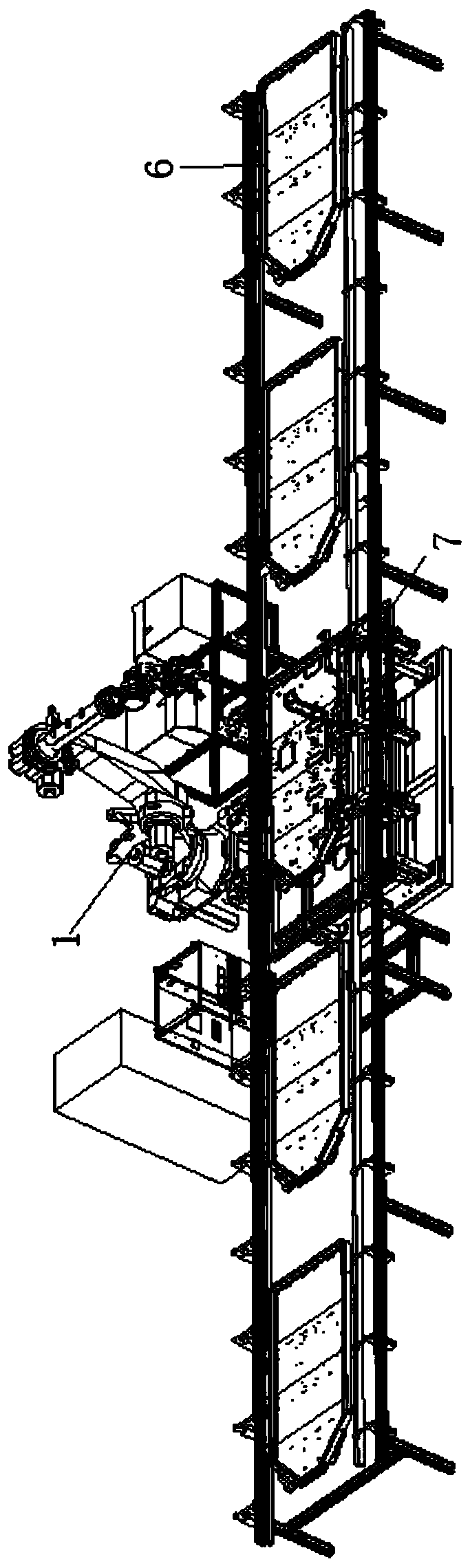 Stud welding laser locating system and working method thereof