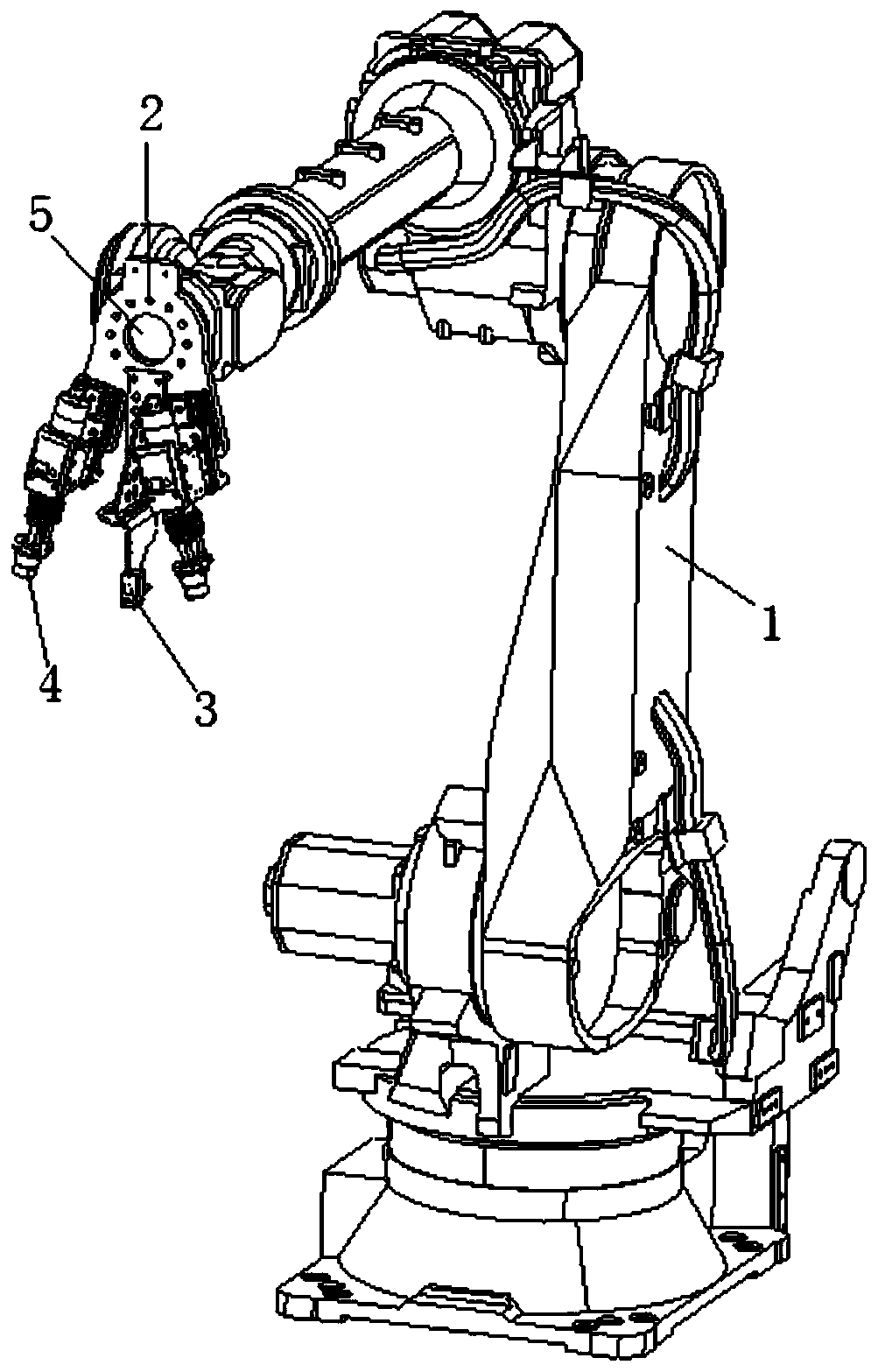 Stud welding laser locating system and working method thereof