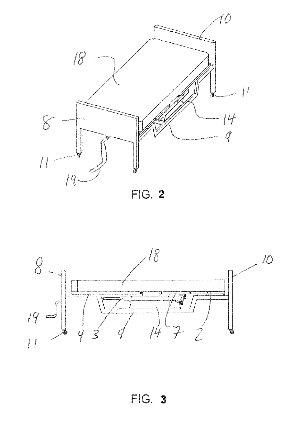 Rotating and articulating sleeping assembly