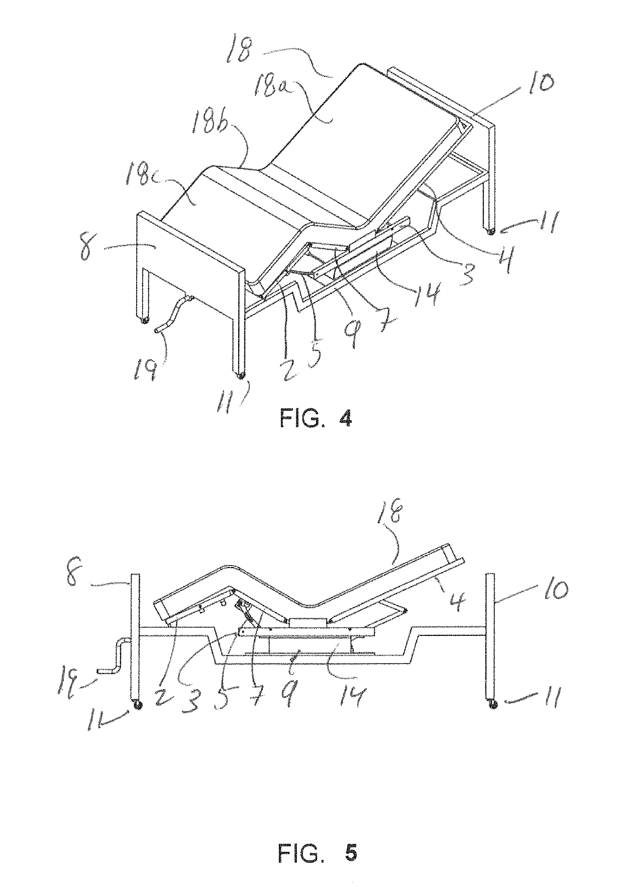 Rotating and articulating sleeping assembly