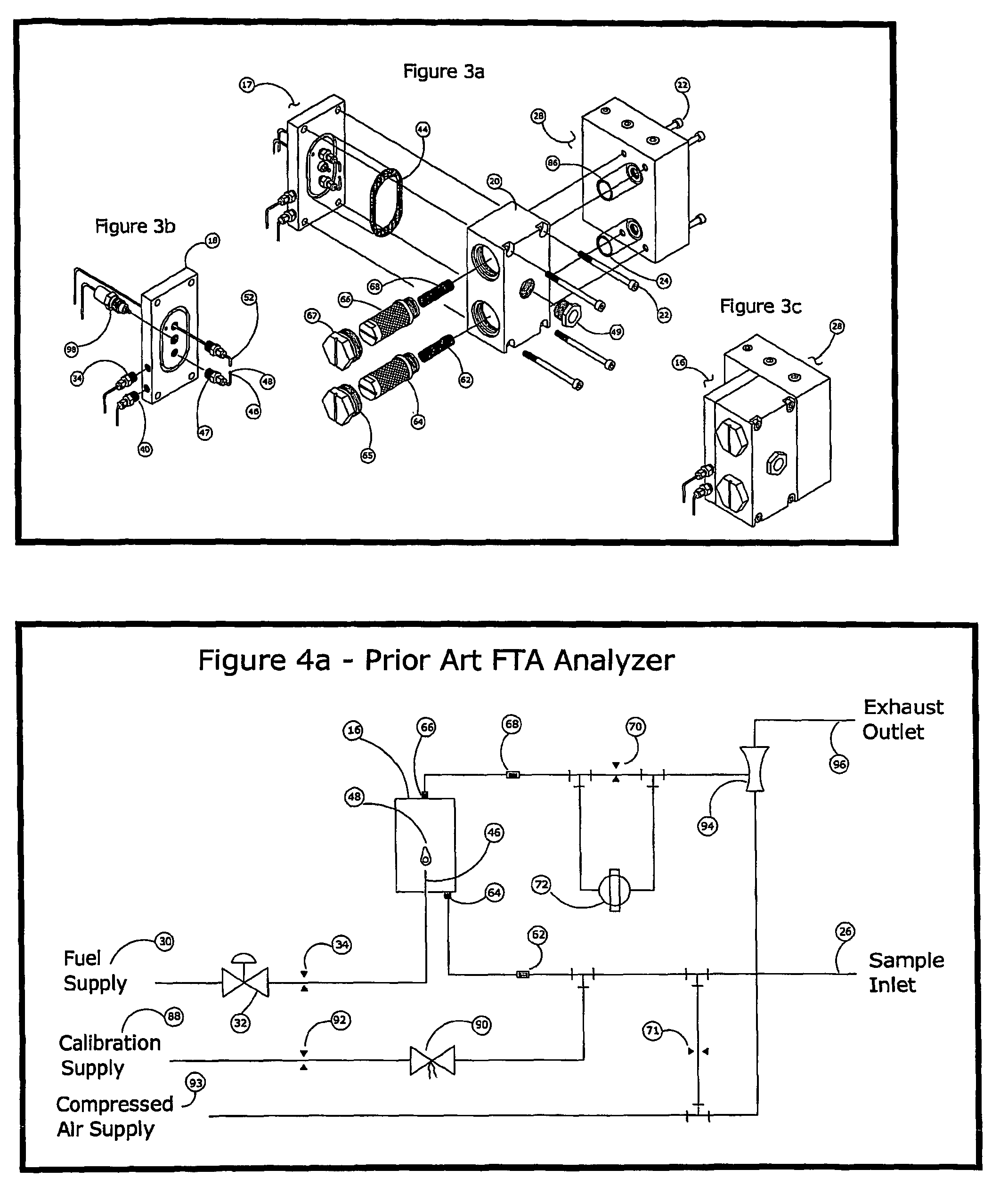 Gas analyzer for measuring the flammability of mixtures of combustible gases and oxygen