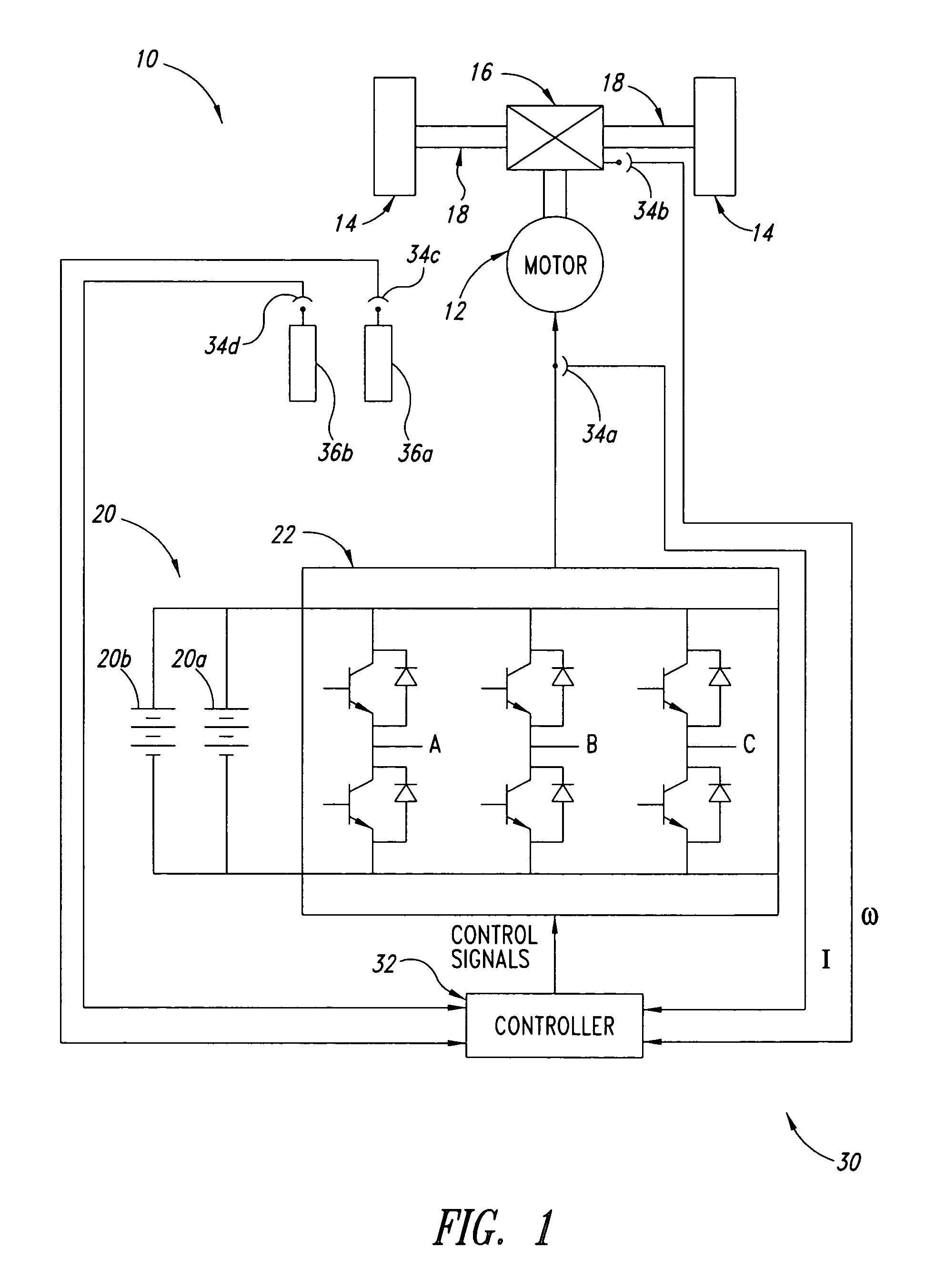 Method, apparatus and article for vibration compensation in electric drivetrains