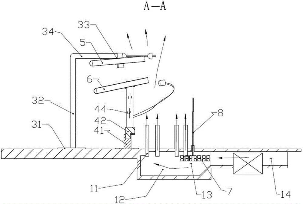 Test-tube stand for batch inoculation in laboratory